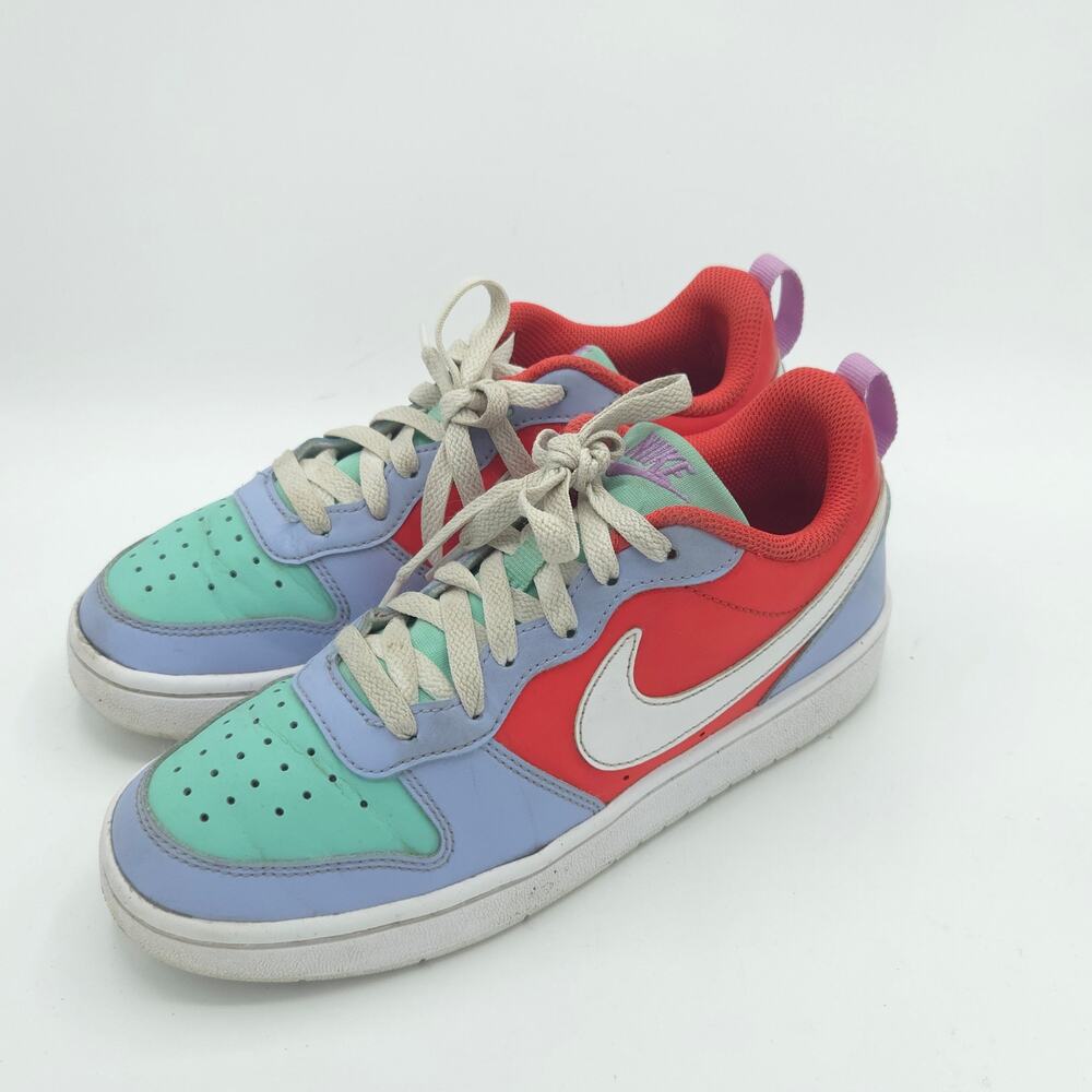 Nike Court Borough Low Recraft GS Kids Size 4.5Y Cobalt Bliss multicolor